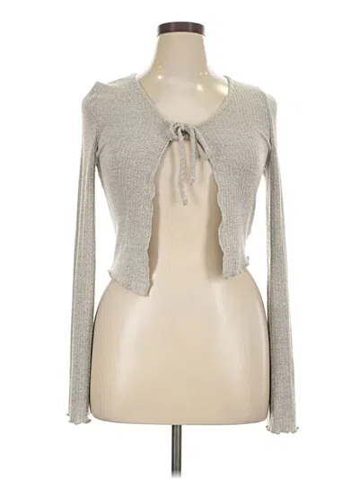 Pre-owned Fashion Nova Cardigan Sweater In Gray