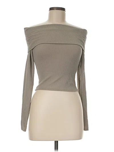 Pre-owned Fashion Nova Cardigan Sweater In Gray