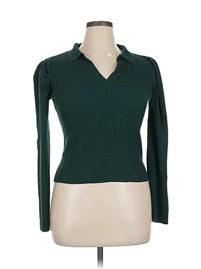 Pre-owned Fashion Nova Cardigan Sweater In Green