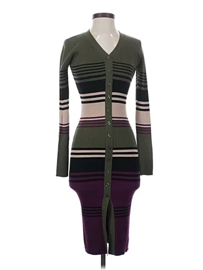 Pre-owned Fashion Nova Cardigan Sweater In Green