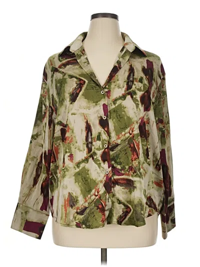 Pre-owned Fashion Nova Cardigan Sweater In Green