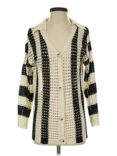 Pre-owned Fashion Nova Cardigan Sweater In Ivory
