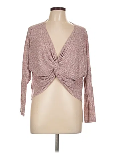 Pre-owned Fashion Nova Cardigan Sweater In Pink
