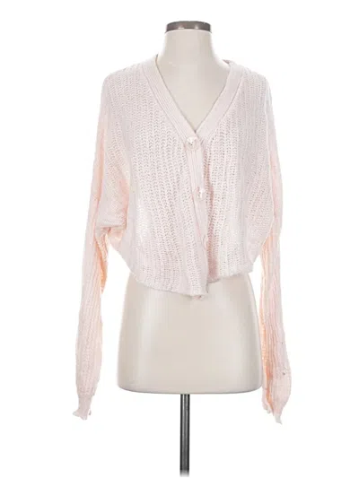 Pre-owned Fashion Nova Cardigan Sweater In Pink