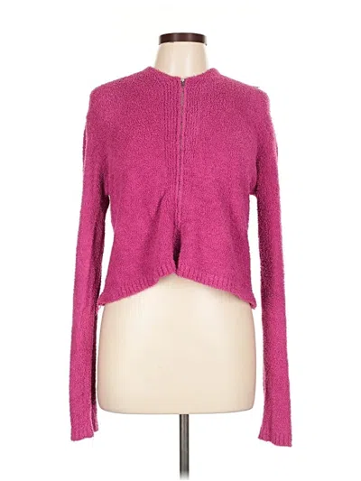 Pre-owned Fashion Nova Cardigan Sweater In Pink