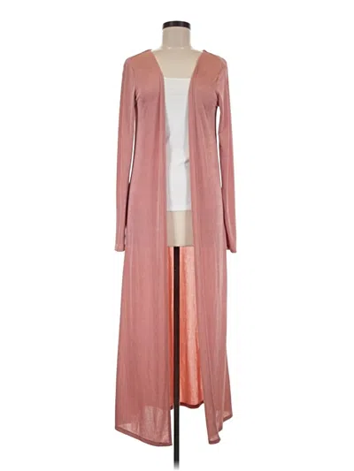 Pre-owned Fashion Nova Cardigan Sweater In Pink