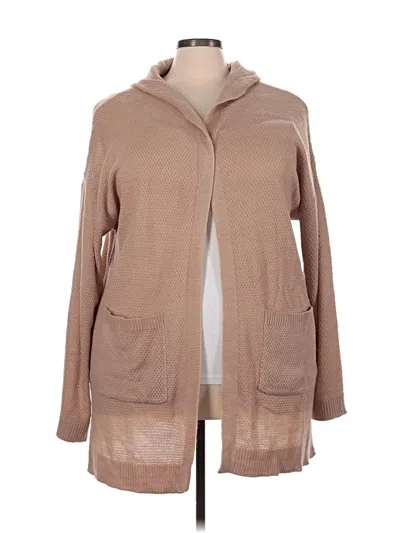 Pre-owned Fashion Nova Cardigan Sweater In Tan