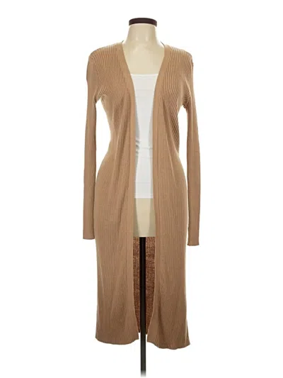 Pre-owned Fashion Nova Cardigan Sweater In Tan