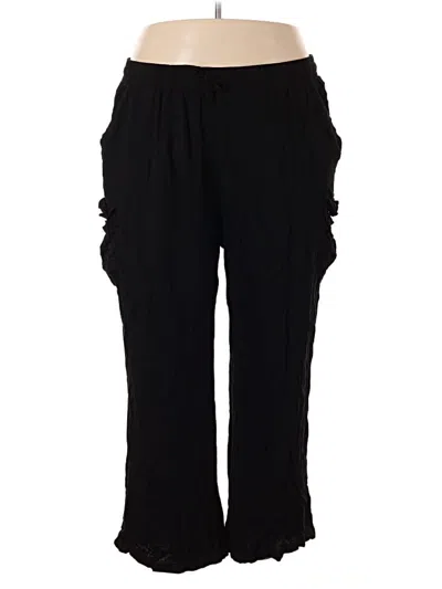 Pre-owned Fashion Nova Cargo Pants In Black