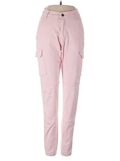 Pre-owned Fashion Nova Cargo Pants In Pink
