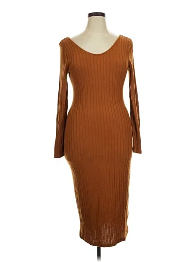 Fashion Nova Casual Dress In Brown