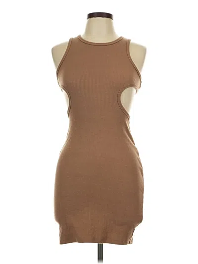 Pre-owned Fashion Nova Casual Dress In Brown
