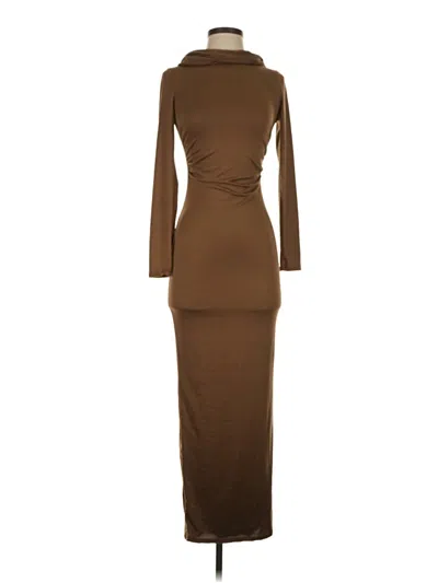 Pre-owned Fashion Nova Casual Dress In Brown