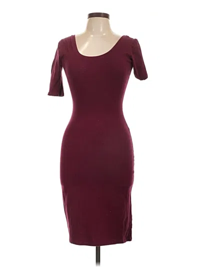 Pre-owned Fashion Nova Casual Dress In Burgundy