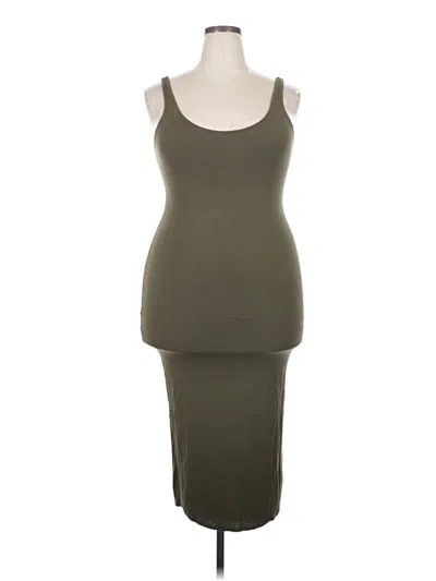 Pre-owned Fashion Nova Casual Dress In Gray