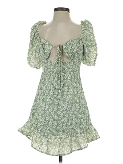 Pre-owned Fashion Nova Casual Dress In Green
