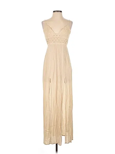 Pre-owned Fashion Nova Casual Dress In Tan