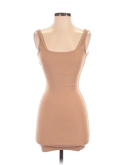 Pre-owned Fashion Nova Casual Dress In Tan