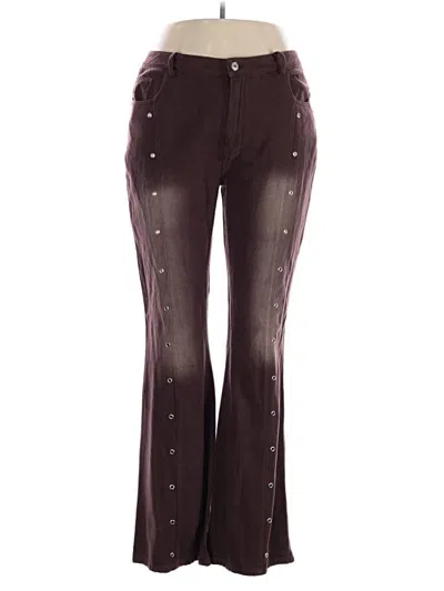 Pre-owned Fashion Nova Casual Pants In Brown