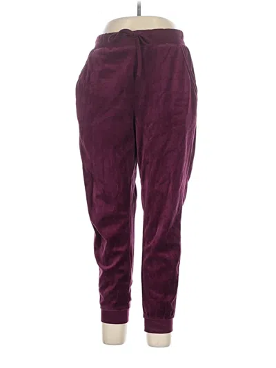 Pre-owned Fashion Nova Casual Pants In Burgundy