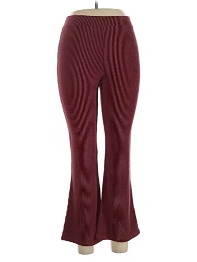 Pre-owned Fashion Nova Casual Pants In Burgundy