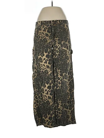 Pre-owned Fashion Nova Casual Pants In Gold