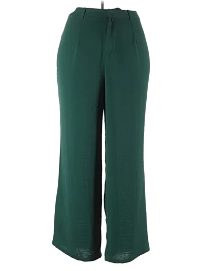 Pre-owned Fashion Nova Casual Pants In Green