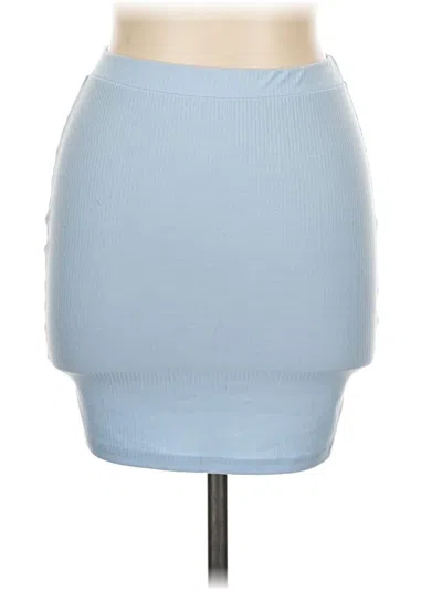 Pre-owned Fashion Nova Casual Skirt In Blue