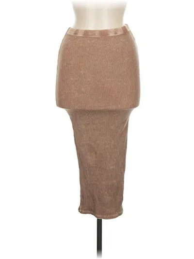 Pre-owned Fashion Nova Casual Skirt In Brown