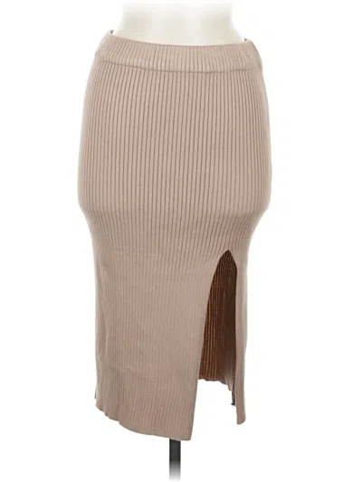 Pre-owned Fashion Nova Casual Skirt In Brown