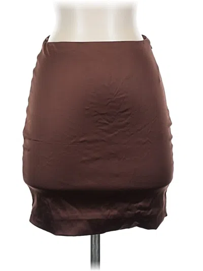 Pre-owned Fashion Nova Casual Skirt In Brown