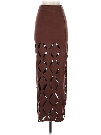 Pre-owned Fashion Nova Casual Skirt In Brown