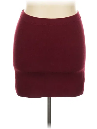 Fashion Nova Casual Skirt In Burgundy