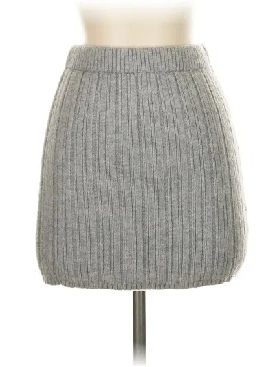 Pre-owned Fashion Nova Casual Skirt In Gray