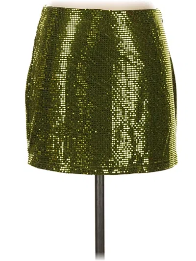 Pre-owned Fashion Nova Casual Skirt In Green