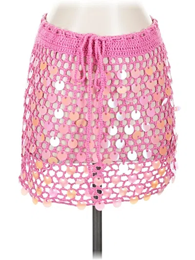 Pre-owned Fashion Nova Casual Skirt In Pink