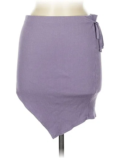 Pre-owned Fashion Nova Casual Skirt In Purple