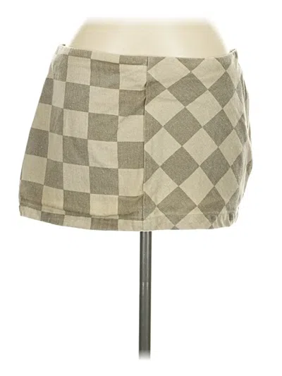 Pre-owned Fashion Nova Casual Skirt In Tan