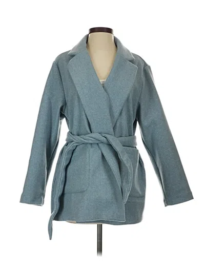 Pre-owned Fashion Nova Coat In Blue