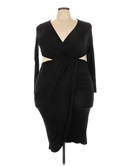 Fashion Nova Cocktail Dress In Black