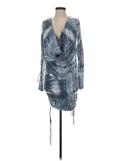 Pre-owned Fashion Nova Cocktail Dress In Blue