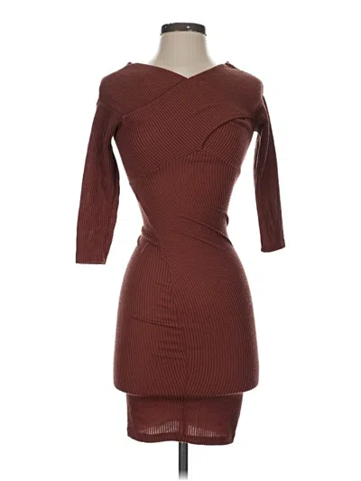 Pre-owned Fashion Nova Cocktail Dress In Brown