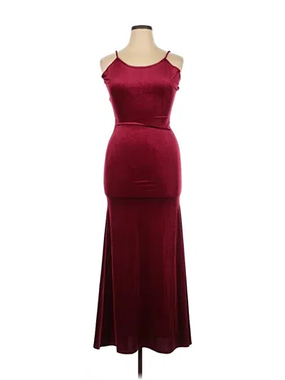 Fashion Nova Cocktail Dress In Burgundy