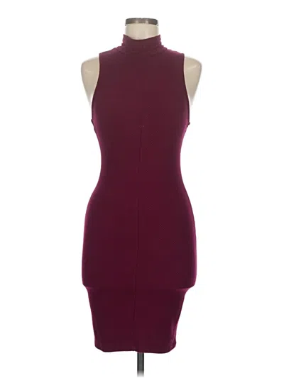 Pre-owned Fashion Nova Cocktail Dress In Burgundy