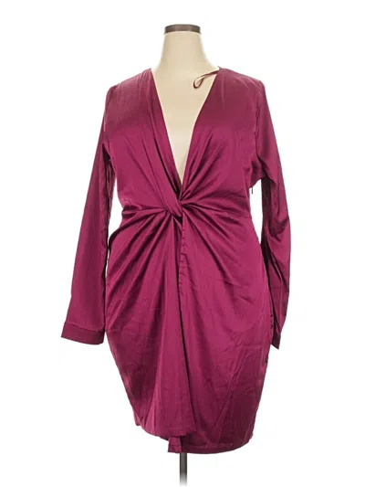 Fashion Nova Cocktail Dress In Burgundy