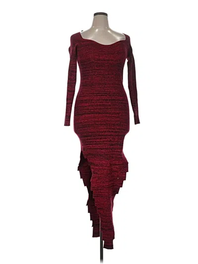 Fashion Nova Cocktail Dress In Burgundy