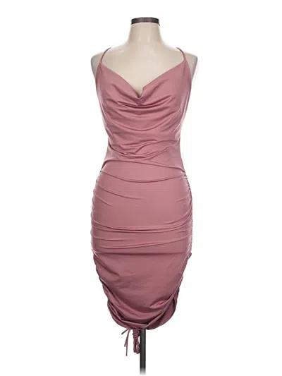 Pre-owned Fashion Nova Cocktail Dress In Burgundy
