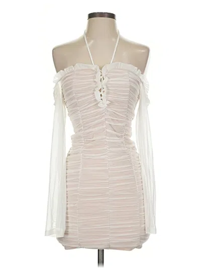 Pre-owned Fashion Nova Cocktail Dress In Ivory
