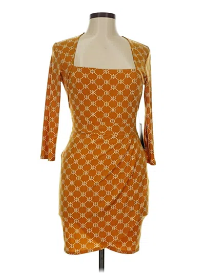 Fashion Nova Cocktail Dress In Brown