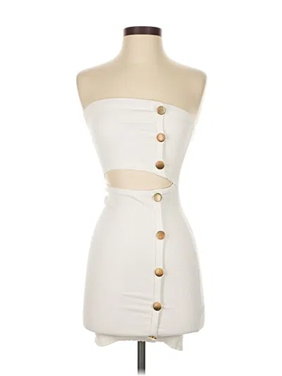 Pre-owned Fashion Nova Cocktail Dress In White